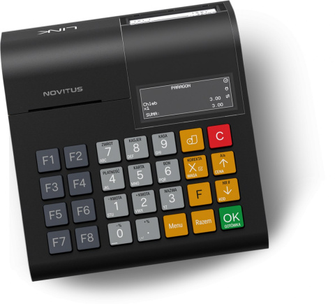 Kasa fiskalna Novitus LINK ONLINE czarno-szara Kasa fiskalna Novitus LINK ONLINE czarno-szara