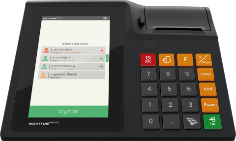 Kasa fiskalna Novitus Next ONLINE czarna Kasa fiskalna Novitus Next ONLINE czarna