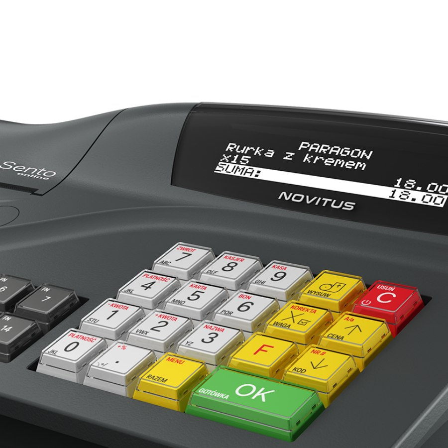 Kasa fiskalna Novitus Sento ONLINE Kasa fiskalna Novitus Sento ONLINE